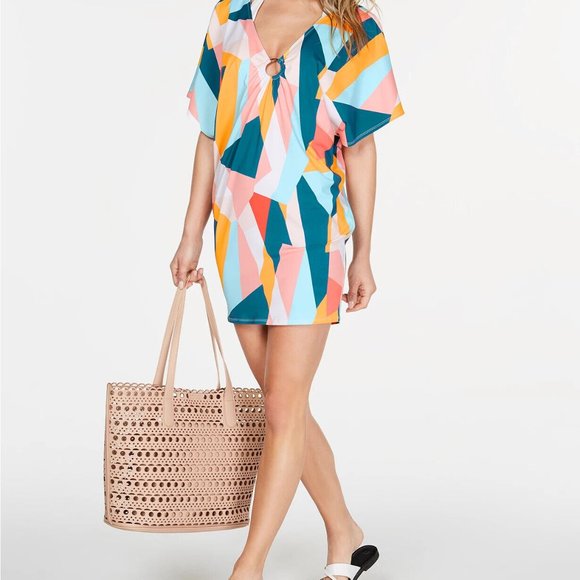 Bar III Pop Art Swim Cover Up - Picture 1 of 7